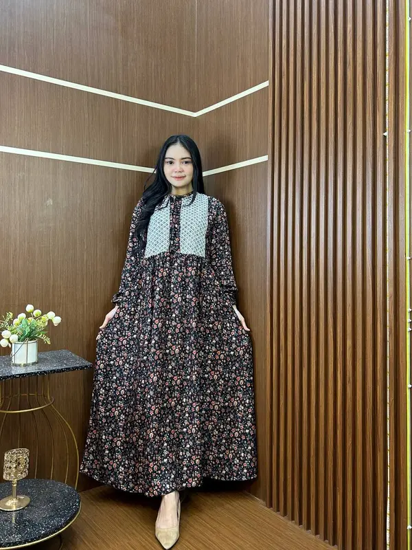 Gallery hawet - Clarissa Dress Rayon Motif With Renda 3