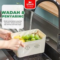 Gambar SPEEDS Food Container Tempat Penyimpanan Makanan Tutup Sayuran Bawang Transparan Rak Bumbu Dengan Saringan Dapur Kulkas 202-B - A02 dari SPEEDS HOME Kota Surabaya 5 Tokopedia