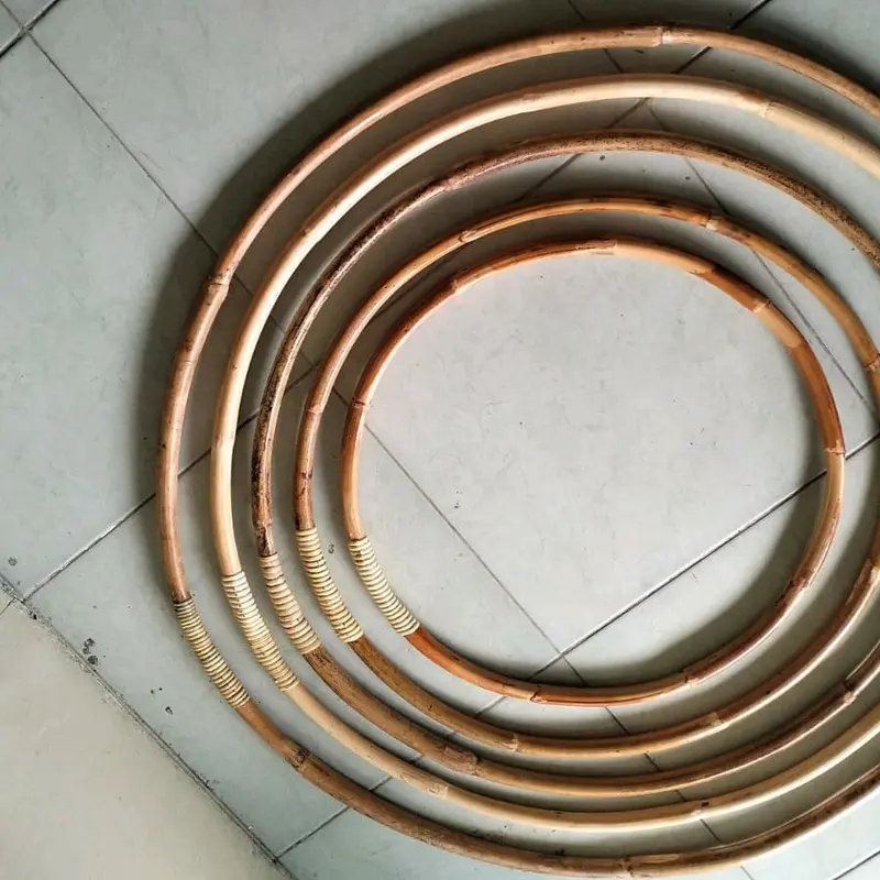 hula hop holahop rotan / pengecil perut D 50cm - D 90cm 3