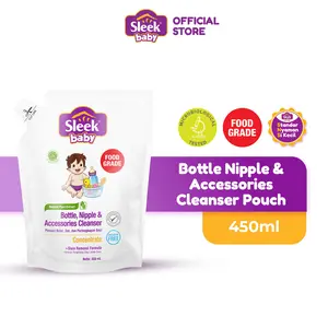 Sleek Baby Bottle Nipple & Accessories Cleanser Pouch 450ml