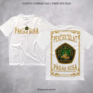 Kaos Pagar Nusa Pakem PSNU 1986 Cotton Combed 24S Putih Elegan