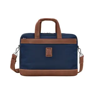 Voilaid Boxford Large Briefcase Canvas Bag Blue