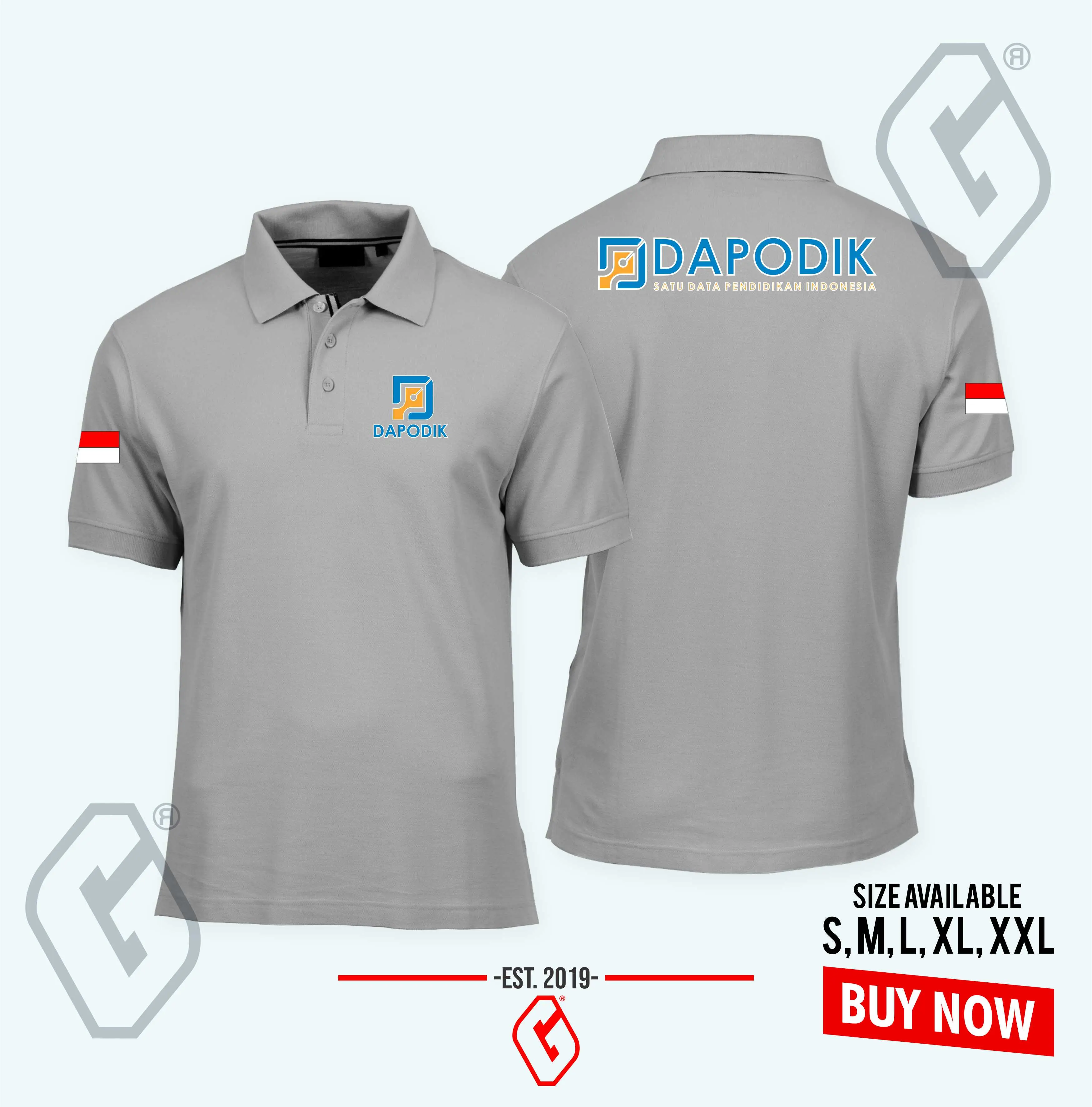 polo shirt dapodik / baju kerah satu data pendidikan indonesia