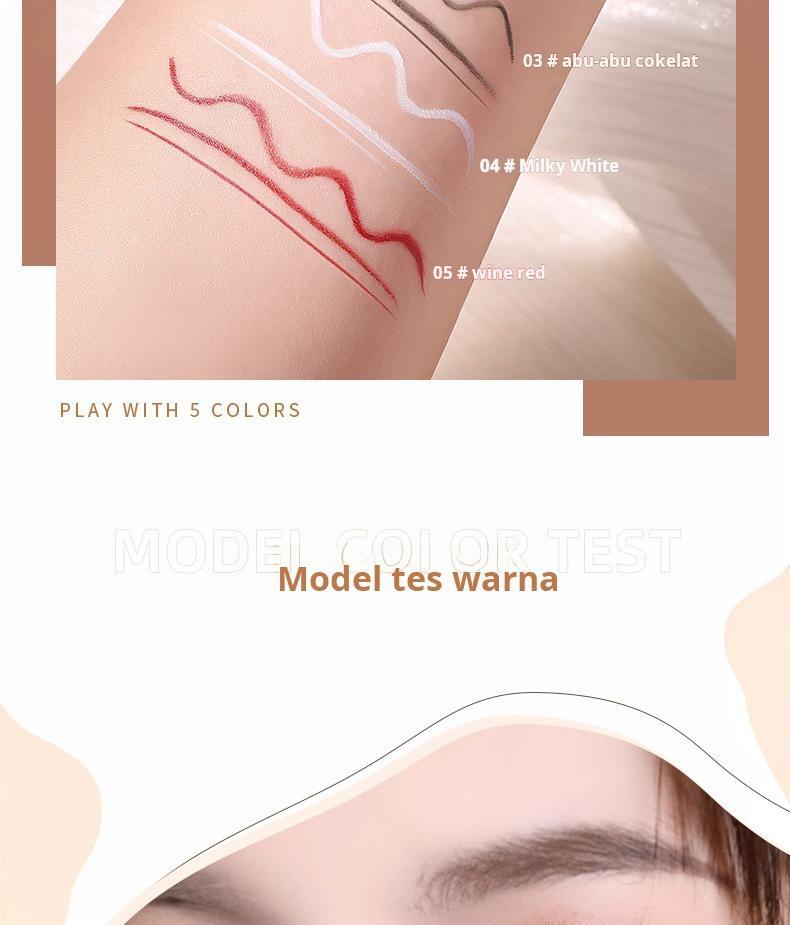 Pensil Eyeliner Tahan Air dan Keringat 0,01 Inci Lembut Terjangkau dan Mudah Digunakan untuk Makeup Mata