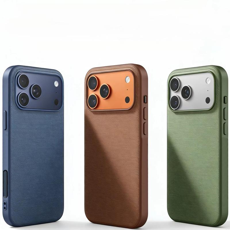 Ốp lưng vải công nghệ dệt hoa văn cho 17 Pro Max có nút AI, ốp bảo vệ từ tính 16/15/14/13pro, tương thích MagSafe.