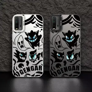 Casing hp  REDMI9T/9powEr/NOTE9(4G)-GN Shell perak berwarna case Pok é mon gengar Hantu Hitam Corak kartun penjualan panas Kasus telepon pria