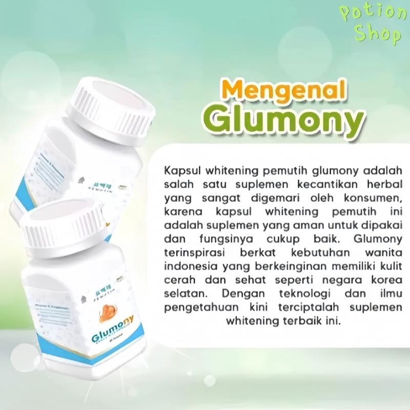 Product Introduction of BEST SELER (DR.GLUMONY NO 1 ) KAPSUL PEMUTIH/MENCERAHKAN KULIT WANITA PRIA PEMUTIH - Paket 1 Botol 2
