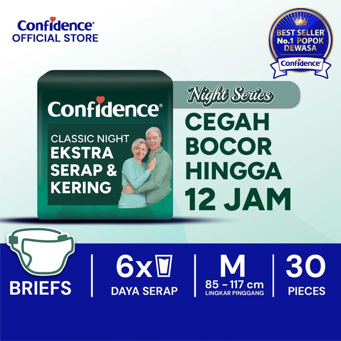 Gambar Confidence Popok Dewasa Perekat Classic Night Ekstra Serap & Kering M30 dari Sweety Indonesia Kota Tangerang Tokopedia