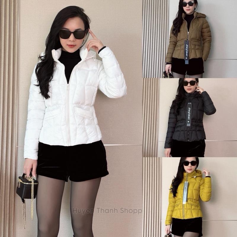  Áo Phao Siêu Nhẹ Trần Trám Cao Cấp Khoá Kéo Có Mũ Dáng Gọn Người Dành Cho Nữ 