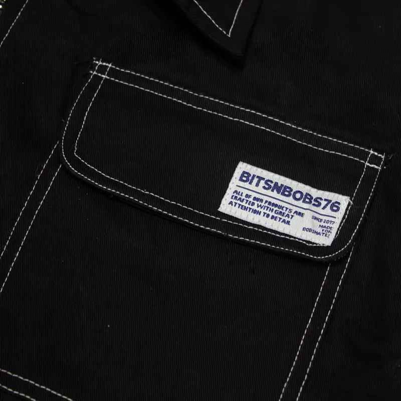 Bitsnbobs76 Boxy Work Jacket Black Hypno 5