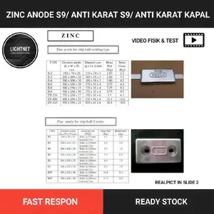 ZInc Anode B6/ Anti Karat B6/ Anti karat kapal