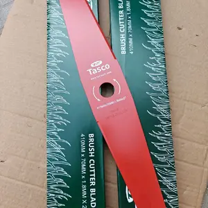 TASCO Mata Pisau Panjang 410mm (410x70x1.8mmx2T) Potong Rumput - Brush Cutter Blade 410 mm 2 Tak Untuk Mesin Potong Rumput BAHAN Berkualitas Lebih Tebal SK-5 SUPER KUALITAS