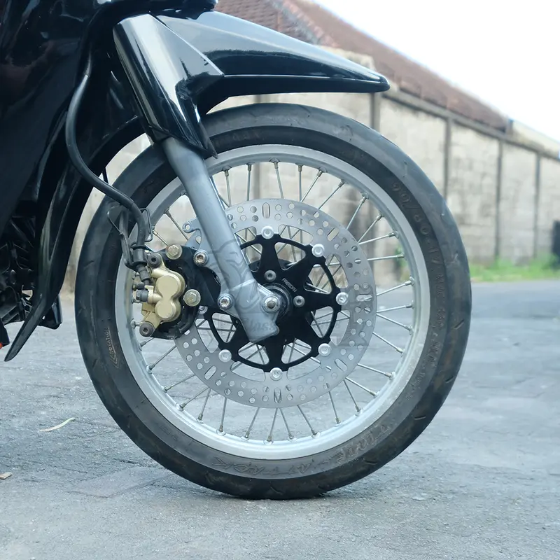 Piringan Cakram Depan Model Bulat Bunga Panigale FREEDAY 300mm Plus Braket Jupiter Z FIZR F1Z R Vega ZR R Jupiter MX King Rx King Supra Grand GL Megapro Tiger Verza Kharisma CB 150 Old 5