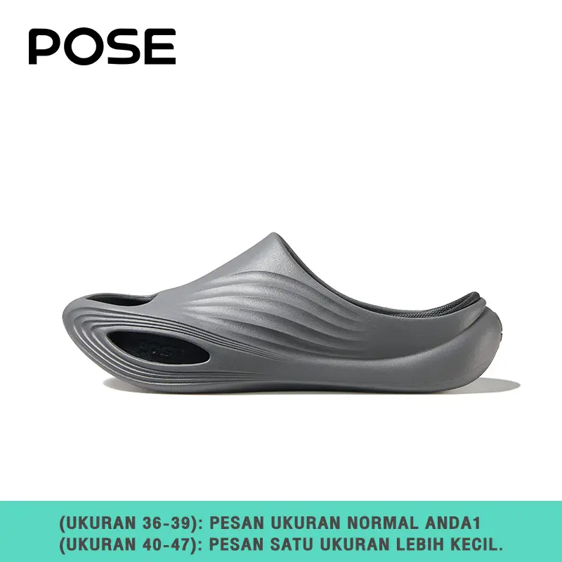 【pose_id_live Recovery Sandal】【Dukungan Ginting】POSE x RELAX AIR sandal elastisitas Nyaman pembasahan Dukungan plantar Bernapas Olahraga di luar ruangan Pria dan wanita Pasangan Santai Serbaguna canggih Kepopuleran 2025 Produk baru P1257306 3
