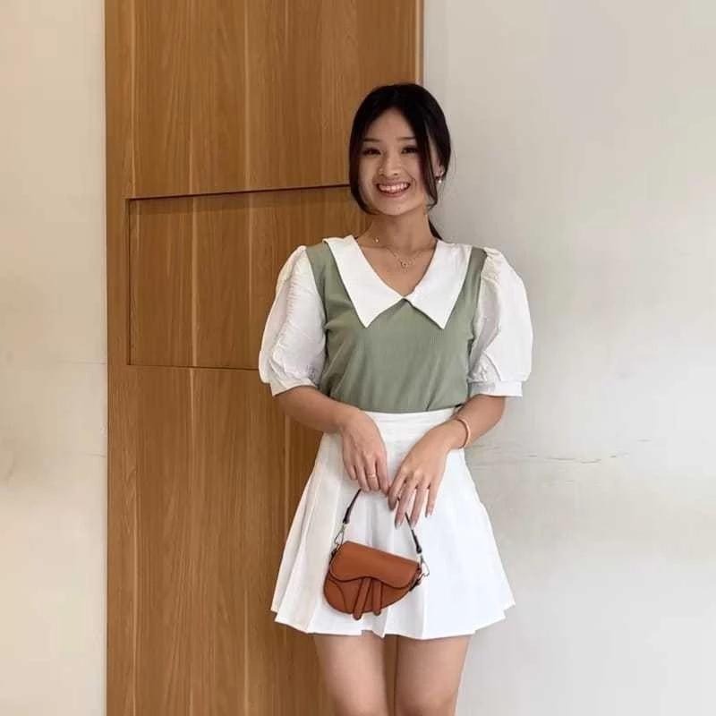 CLARES - Atasan Wanita ROZIE Top Combi 01 / Yoona Top Combi Baju Wanita / Fashion Blouse Terbaru 2