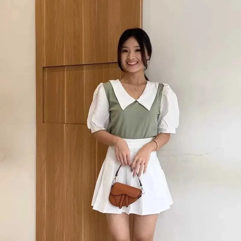 CLARES - Atasan Wanita ROZIE Top Combi 01 / Yoona Top Combi Baju Wanita / Fashion Blouse Terbaru 2