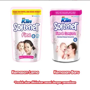 soKlin Softener Fine & Comfort Pelembut Pakaian Bayi Refill 650ml Anti Iritasi dan Anti Bau Cocok untuk Pakaian Bayi dan Anak