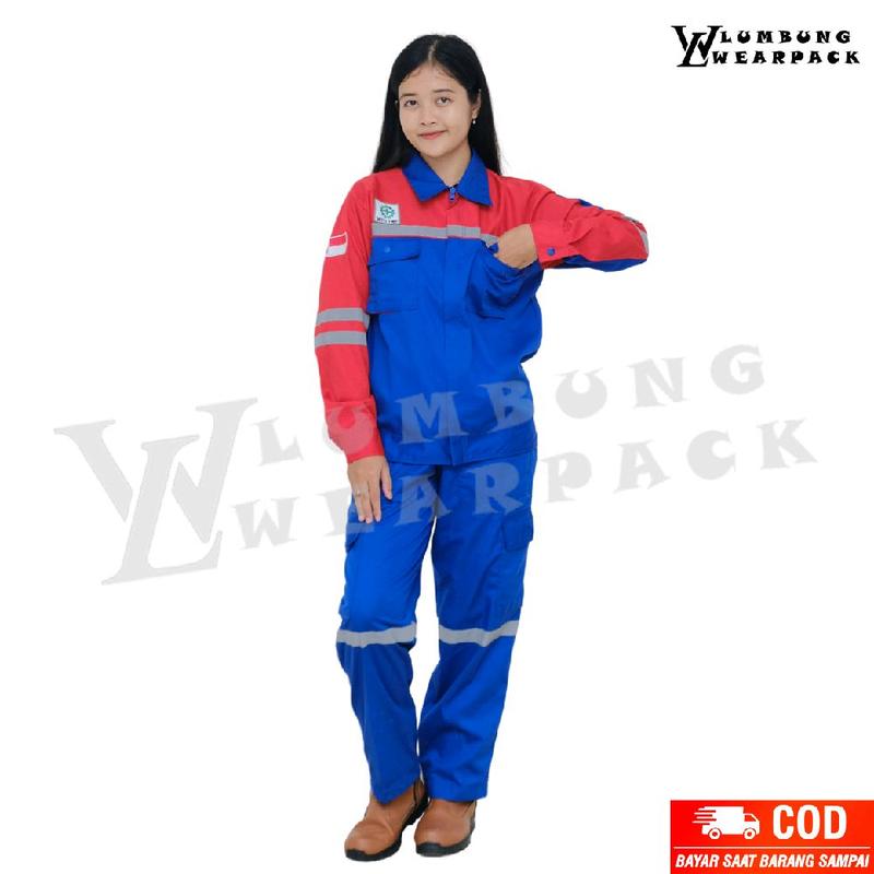 SETELAN WEARPACK SAFETY WARNA KOMBINASI 6
