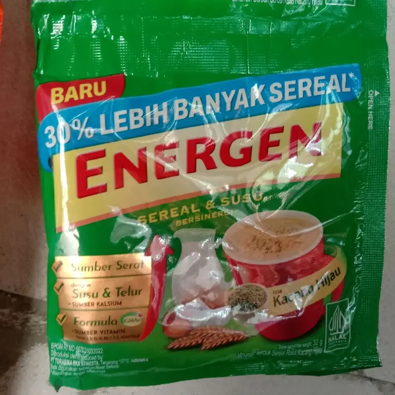Energen sereal Kacang hijau 32gr Renteng 4