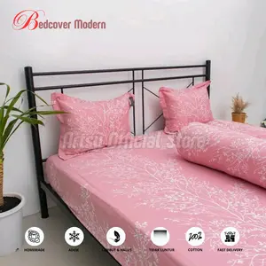 Sprei Homemade Katun Star Motif Best seller Kualitas Premium Adem Lembut Katun Bisa Dicuci Karet Seprei