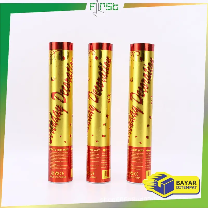 [COD] FH C785 Confetti Party Semburan Kertas Warna Warni Wedding dan Ulang Tahun Import 1