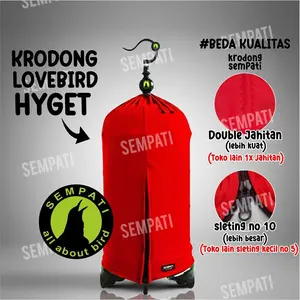 SEMPATI Krodong Sangkar Lovebird Kelas Pasar Kerodong Kandang Burung Lovebird Love Bird Lb Bulat Sempati Super Ekonomis