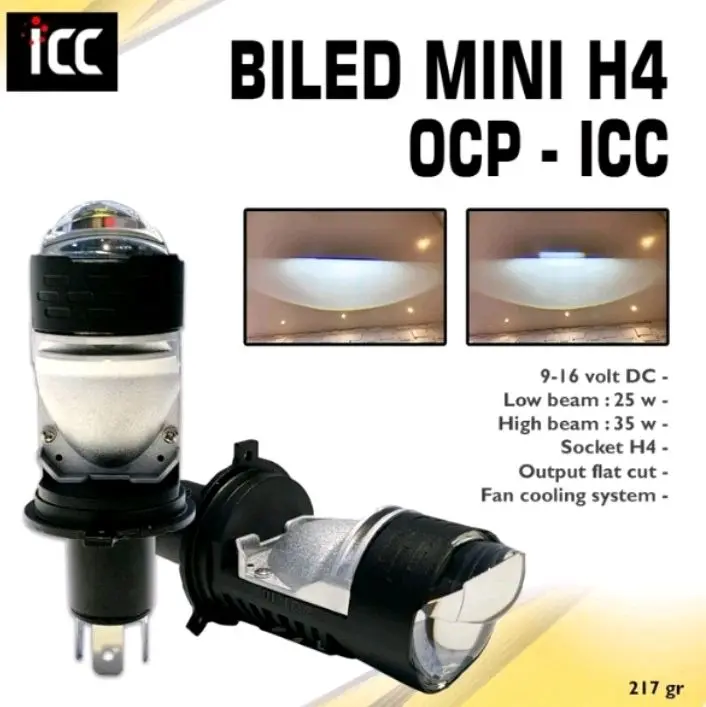 Biled Mini Laser H4 OCP 35 Watt. Biled mini Laser H4 ICC Lampu 1