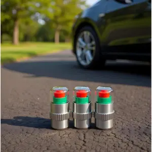 Tutup Pentil Indikator Tekanan Angin Ban Motor Mobil Universal dengan Sensor Deteksi dan Sistem Monitoring