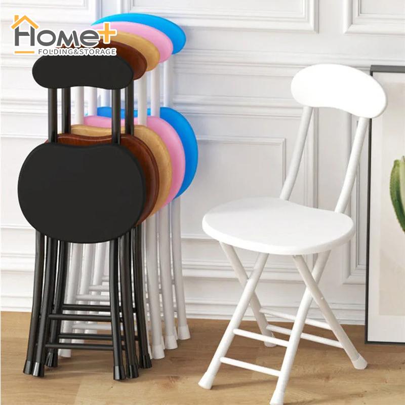 (HOME+) Portable Folding Chair / Household Dining Chair / Simple ...