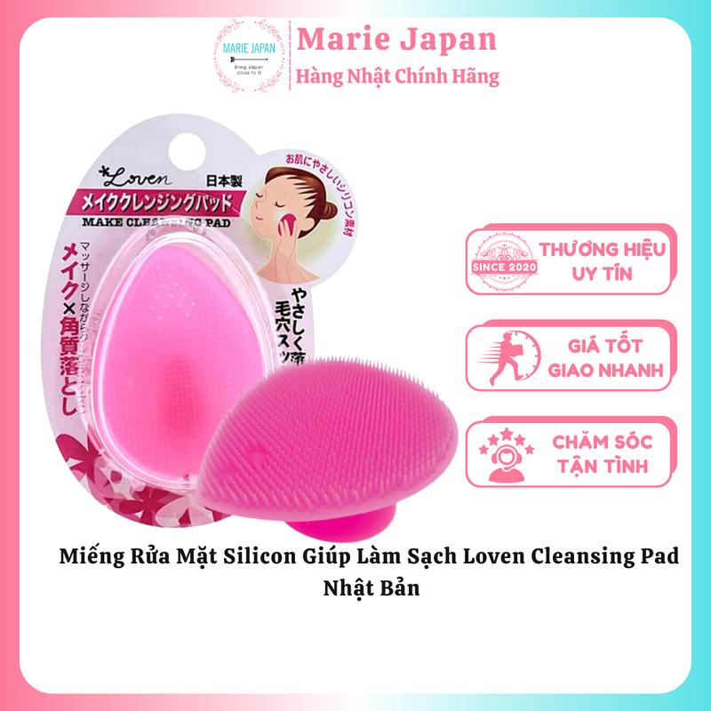 Miếng Rửa Mặt Silicon Giúp Làm Sạch Loven Cleansing Pad Nhật Bản