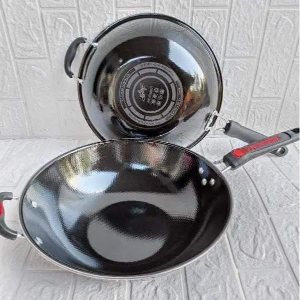 WAJAN TEFLON GAGANG 32CM 1032P / WAJAN PENGGORENGAN TEFLON 32CM / WAJAN ENAMEL GSF ANTI LENGKET 2