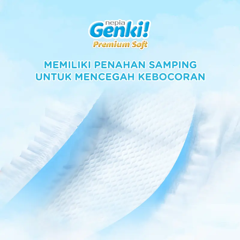 Nepia Genki Diapers Premium Soft Tape / Popok Bayi Perekat [0-5 kg] Ukuran NB44 - Single Pack 4