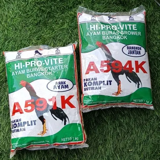 Pakan Ayam Bangkok A591k, A594k & 511 | Pur Ayam Daging Pur Tulang 1kg
