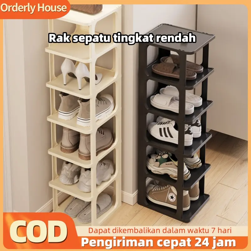[COD 24h shipping] 5/6/7 lantai rak sepatu plastik ini memiliki beberapa lapis dan kedap udara kamar asrama di kamar tidur asrama yang sederhana menghemat ruang yang tahan lama, memiliki daya tahan berat yang sederhana dan mudah dibersihkan