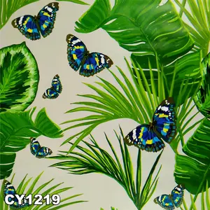 Inovasi Wallpaper daun air Stiker Dinding UK 7.5 Meter Wallpaper dinding Kamar Tidur Kertas Pvc