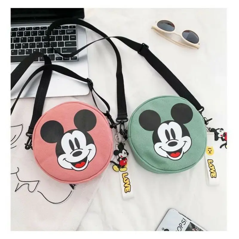 JTB-Tas Selempang Anak Perempuan Lucu Karakter Mickey Mouse Terbaru/Sling bag (Mickey Bulat) 2