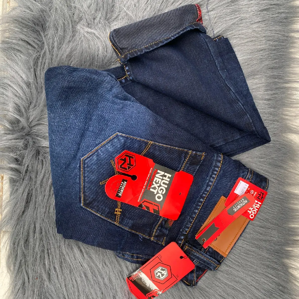 celana jeans Hg next pria keren Celana Panjang reguler slimfit