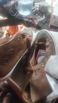 Product Review of Sepatu Sneakers Kulit Brown Round Toe Boot Terlaris Made in Vietnam - Casual, Pria, Kasual from r**y 1