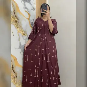 Daster Bahan Rayon Premium LD 130cm PB 125cm Busui Friendly