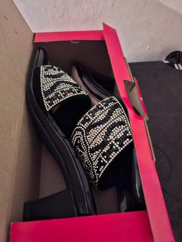 Product Review of GV 52 - Sandal heels wanita elegan hak lancip 5 cm model kokop variasi permata - MERLIN from a**6 1