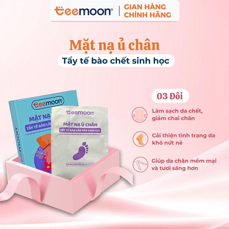  Mặt Nạ Ủ Chân Teemoon Tẩy Tế Bào Chết Lão Hóa Chống Nứt Nẻ Hương Hoa Lavender 