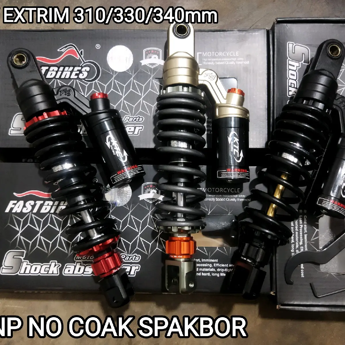 Shock Tabung MATIC 310-330mm Shock tabunh Atas PNP TANPA COAK BODY New ekstrim All Beat mio Vario