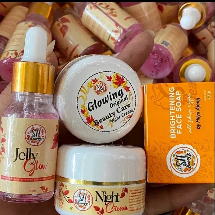 cream glowing bpom double malam sabun dan serum