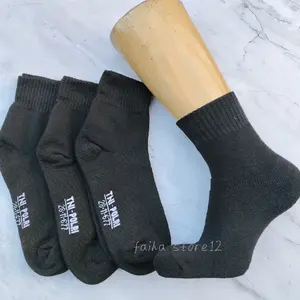 Kaos Kaki Hitam Polos Pendek Tebal TNI-POLRI-SKURITI