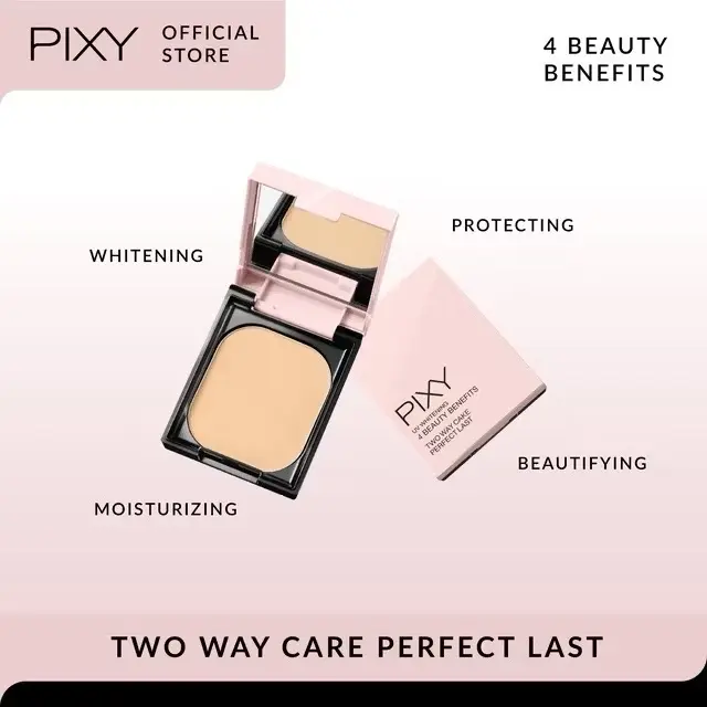 Bedak Padat Pixy TWC Full Size - Pixy Uv Whitening Two Way Cake Perfect Last SPF 30 PA +++ - Lasting, Powder, Compact 1