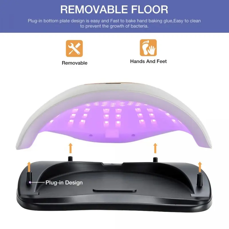 Modern 6 Pengering Kutek UV Lamp Nail Dryer Sensor LCD Display BE317 3