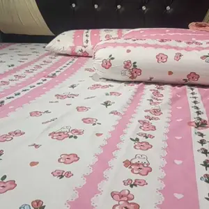 SPREI TANPA BEDCOVER single karet | SPREI AESTHETIC HOMEMADE 120 160 180 x 200 / SEPREI SATU SET SARBAN SARGUL TINGGI 20 CM include Sarung Bantal Guling