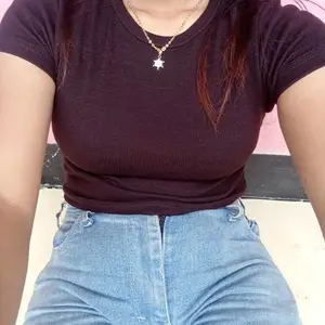 HOSC - Kaos Oneck Body Fitt Reguler / Crop Top Bahan Knit Rib Premium Stretchy / Oneck Top Bodyfit Atasan Wanita Panjang Polos Santai Basic Lengan Pendek Crop Long Nyaman