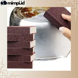 Spons Pembersih Kerak Panci Wajan Penggorengan Pisau Gunting Sponge