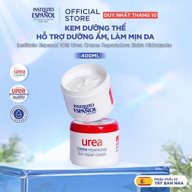 [LS] Kem Dưỡng Thể Hỗ Trợ Dưỡng Ẩm, Làm Mịn Da Instituto Español 10% Urea Crema Reparadora Extra Hidratante (chọn dung tích phù hợp)